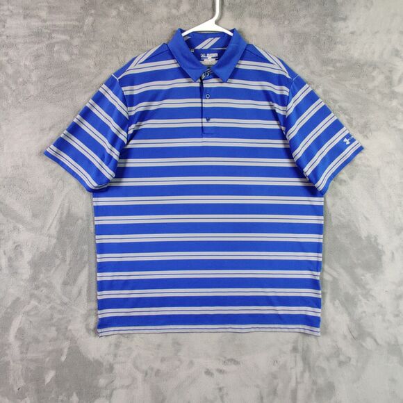 Under armour Other - Under Armour Polo Shirt Adult 2XL XXL Blue Gray Performance Stretch Golf Men